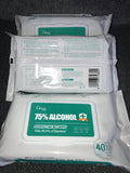 75% Alcohol Disinfectant Wet wipes Packs of 40 wipes