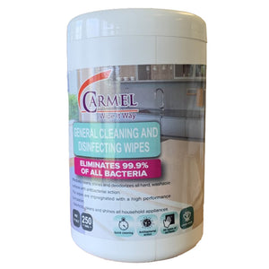 Carmel All Purpose Cleaning And Disinfecting Wipes -250 Wipes per